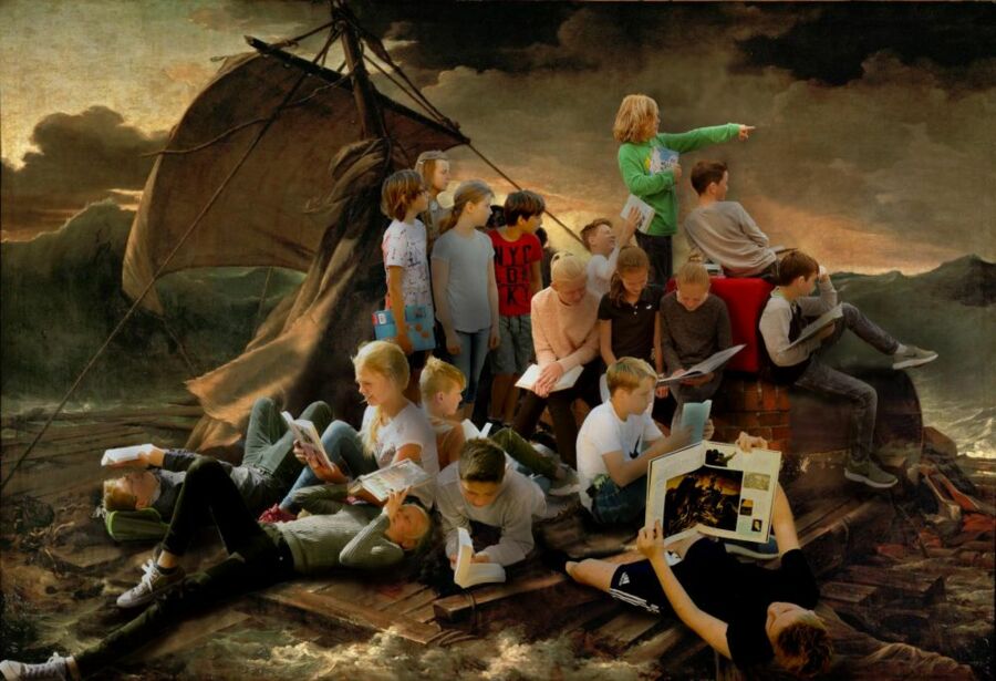 "Quinta c auf dem Lese-Floß der Abenteuer" nach Géricault (Neumeyer)